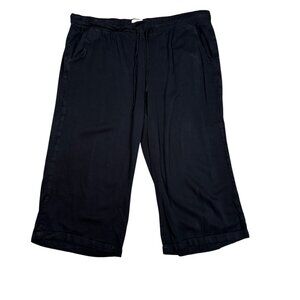 St. Johns Bay Wide Leg Gaucho Capri Pants Plus Size XXL